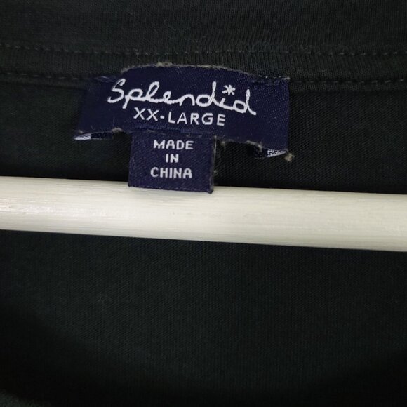 Splendid Green Cotton Modal Tee - Picture 3 of 6